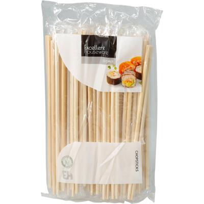 Sushi eetstokjes/chopsticks - 50x paar - bamboe hout - naturel - Chinees/japans Sushi eetstokjes/chopsticks - 50x paar - bamboe hout - naturel - Chinees/japans