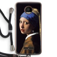 The Pearl Earring: Motorola Moto Z Force Transparant Hoesje met koord