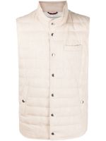 Brunello Cucinelli gilet à design matelassé - Tons neutres