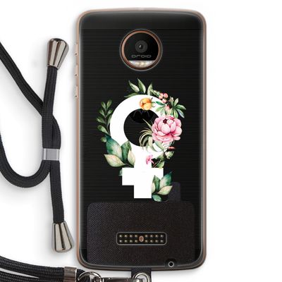 Venus: Motorola Moto Z Force Transparant Hoesje met koord