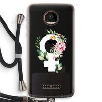 Venus: Motorola Moto Z Force Transparant Hoesje met koord
