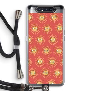Zon: Samsung Galaxy A80 Transparant Hoesje met koord