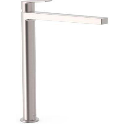 Wastafelkraan Tres Project | Opbouw | Mengkraan | Hoog model | 1-hendel | Rond | RVS look