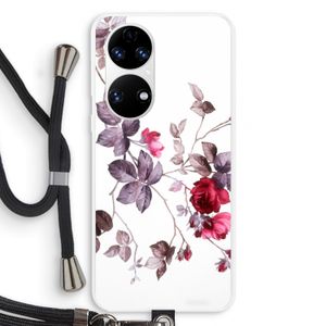 Mooie bloemen: Huawei P50 Transparant Hoesje met koord