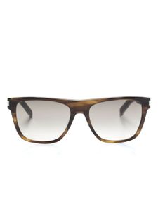 Saint Laurent Eyewear lunettes de soleil SL 402 à monture carrée - Marron