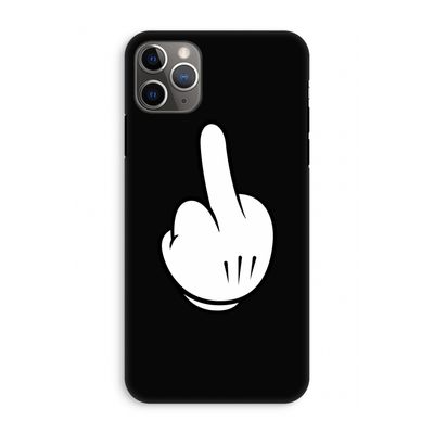 Middle finger black: iPhone 11 Pro Max Tough Case