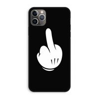 Middle finger black: iPhone 11 Pro Max Tough Case