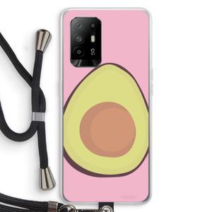 Avocado: Oppo A95 5G Transparant Hoesje met koord
