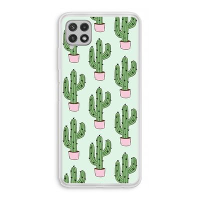 Cactus Lover: Samsung Galaxy A22 4G Transparant Hoesje
