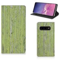 Samsung Galaxy S10 Book | Wallet Case | Green Wood