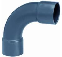Getrokken bocht 90° lijm 125 mm