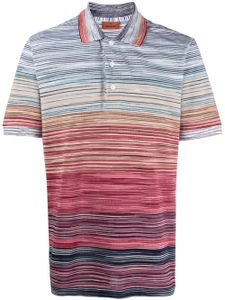 Missoni polo en coton à rayures - Bleu