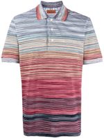 Missoni polo en coton à rayures - Bleu