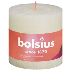 Bolsius Rustik Shine kaars Cylinder Crème 1 stuk(s)