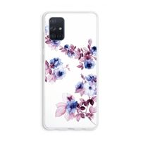 Waterverf bloemen: Galaxy A71 Transparant Hoesje Waterverf bloemen: Galaxy A71 Transparant Hoesje