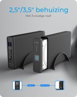 ICY BOX IB-382H-C31 HDD-/SSD-behuizing Zwart 2.5/3.5" - thumbnail
