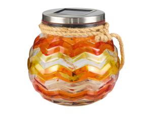 LIVARNO home Gesoldeerd glas met LED, beschilderd of mozaïek (Oranje)
