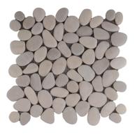 Stabigo Pebble Regular Mix Asian Tan and White mozaiek 30x30 cm multicolor mat - thumbnail