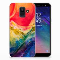 Smartphone hoesje Samsung Galaxy A6 (2018) Watercolor Dark