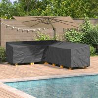 Buitenmeubelhoes Zwart 286 x 222 x 80 cm 600D stof