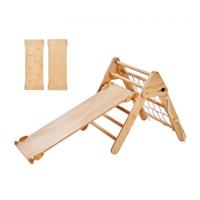 VEVOR Pikler Triangle 4-in-1 Montessori-klimspeelgoed Peuters 1-3 jaar