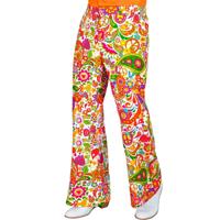 Flared 60's Broek Heren Peace & Paisley Flared 60's Broek Heren Peace & Paisley