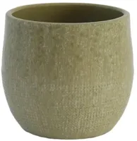 HS Potterie Lugo bloempot keramiek 16x14cm groen
