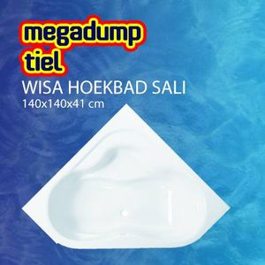 Hoekbad Sali 140X140X41 cm Wit Wisa