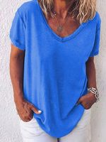 Short Sleeve V-neck Shirt - thumbnail