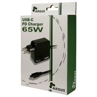 Inter-Tech PD-2065 USB-oplader 65 W Zwart Binnen