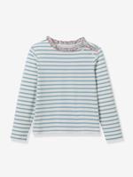 T-shirt met lange mouwen in maritieme stijl lichtroze.