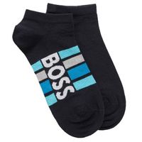 BOSS 2 stuks Stripe Cotton Ankle Socks - thumbnail