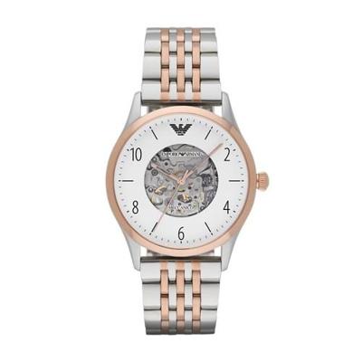 Emporio Armani Heren AR1921 zilveren roestvrijstalen automatisch horloge