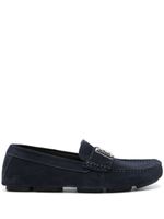 Dolce & Gabbana logo-lettering loafers - Bleu