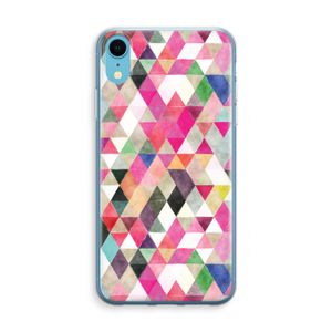 Gekleurde driehoekjes: iPhone XR Transparant Hoesje