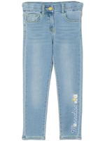 Monnalisa jean Tweety slim à ornements strassés - Bleu