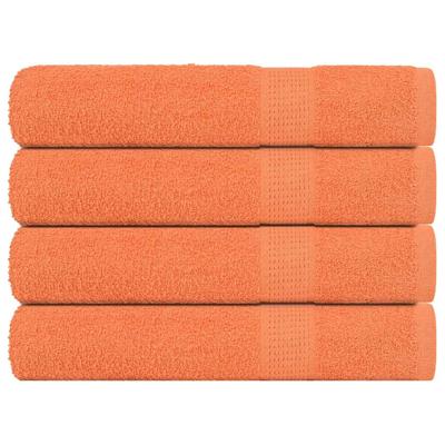 Saunahanddoeken 4 st 80x200 cm 360 g/m 100% katoen oranje