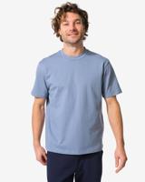 HEMA Heren T-shirt Middenblauw (middenblauw)