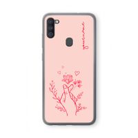 Giving Flowers: Samsung Galaxy A11 Transparant Hoesje