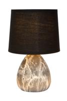 Lucide MARMO - Tafellamp - Ø 16 cm - 1xE14 - Zwart