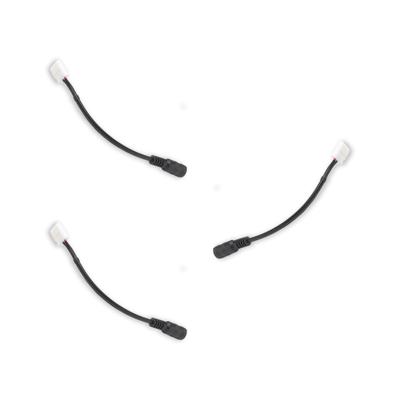 3x DC connector met koppelstuk 15 cm soldeervrij