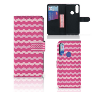 Alcatel 1S 2020 Telefoon Hoesje Waves Pink