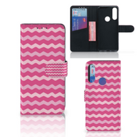 Alcatel 1S 2020 Telefoon Hoesje Waves Pink - thumbnail