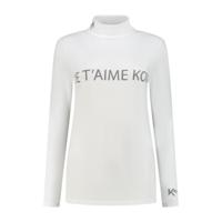 KOU Sportswear Thermoshirt Dames Je T'aime Kou Wit-M