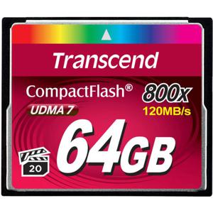 Transcend 64GB 800x CF CompactFlash MLC