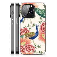 Dierenprint Telefoonhoesje voor iPhone 14 Pro Pink Peacock