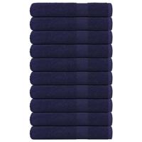 VidaXL Saunahanddoeken 10 st 80x200cm 360 g/m² 100% katoen marineblauw