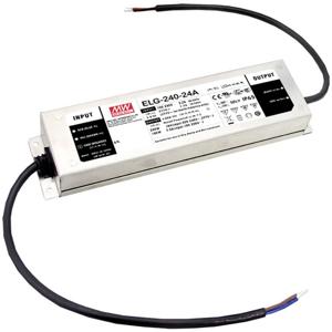 Mean Well ELG-240-48AB-3Y LED-driver Constante spanning 240 W 2.5 - 5 A 44.8 - 51.2 V/DC 3-in-1 dimmer, Montage op ontvlambare oppervlakken, Geschikt voor