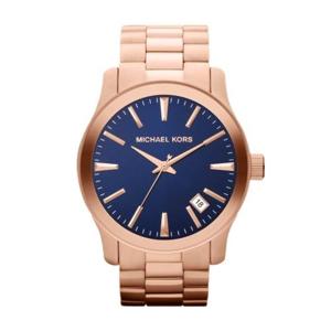 Michael Kors Dameshorloge Runway MK7065 blauwe roestvrijstalen quartz