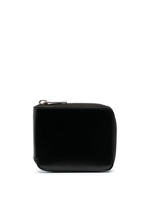 Maison Margiela portefeuille zippé à logo imprimé - Noir